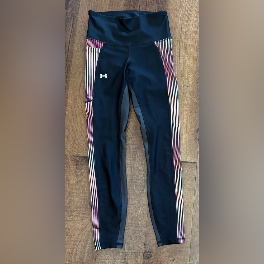 Under Armour Women No Slip Waistband 7/8 Ankle compression legging XS extra smal - Picture 2 of 9